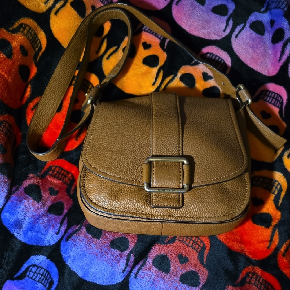 Michael Kors Tan Leather Crossbody Bag